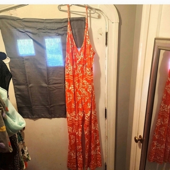 NWOT SHEIN 4x gorgeous orange summer jumpsuit - Picture 7 of 8